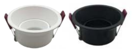 TL-FRAME 15 ROUND Round LED Frame 93x45mm with 75mm Cutout, Combines Sleek Design with Robust Material Construction, Suitable for Various Indoor Lighting Applications